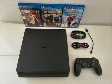 Sony PS4 Slim 1Tb + dualschock4 + 3 giochi + cavi
