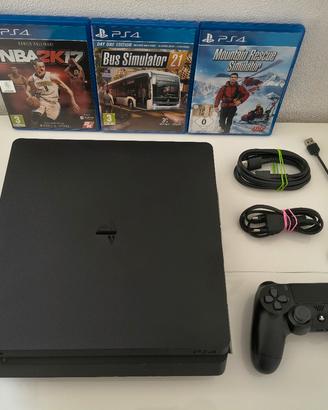 Sony PS4 Slim 1Tb + dualschock4 + 3 giochi + cavi