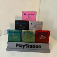Memory card ps2 + espositore