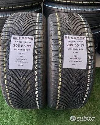 2 gomme 205 55 17 MICHELIN RFT NV RIF 343