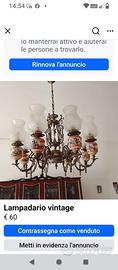 Lampadario vintage
