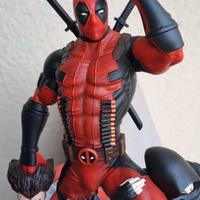 figure resina 3d dipinta a mano deadpool avengers