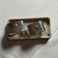 Coppia di portatovaglioli argento 800