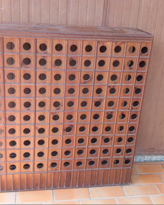 Copertura per radiatore, colore marrone scuro -