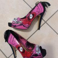 Iron Fist Zombie Stomper rosa, scarpe open toe
