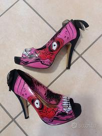 Iron Fist Zombie Stomper rosa, scarpe open toe