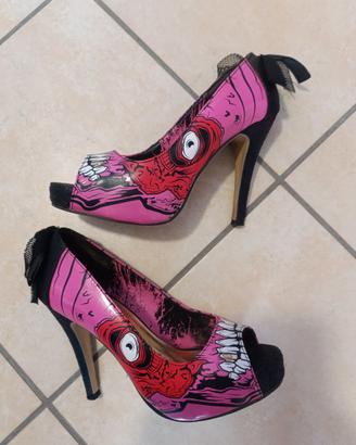 Iron Fist Zombie Stomper rosa, scarpe open toe