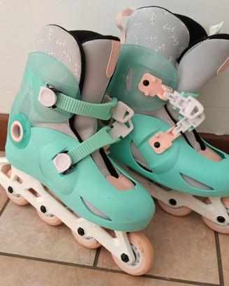 Pattini in linea roller blade Oxelo tg 34 35 36