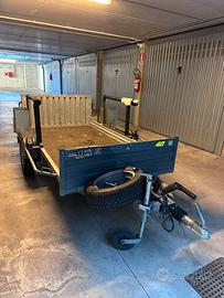 Carrello pianalato Ellebi  rimorchio x moto / cose