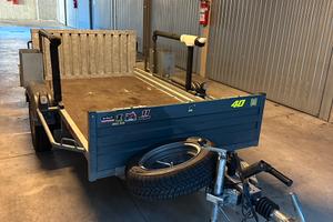 Carrello pianalato Ellebi  rimorchio x moto / cose