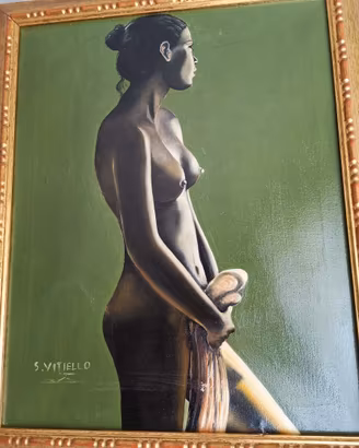 Quadro d'autore olio su tela 50x40 certificato