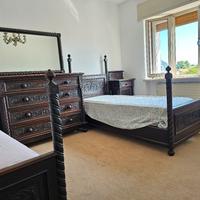 Camera da letto antica-intagliata a mano 