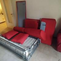 Divano letto matrimoniale + poltrona elettrica