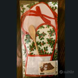 Set natalizio per cucina 4 pezzi