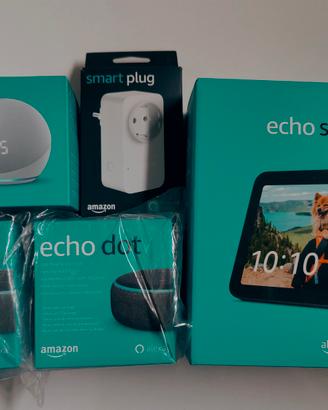 Alexa Echo Dot, Echo Show 8, etc