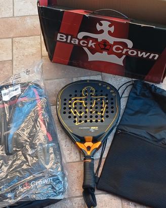 Pack Black Crown Patron gold Racchetta Zaino sacca