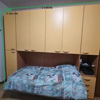 Armadio a ponte 3 metri per camera da letto 7 ante