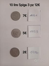 Monete Lire Italiane lotto 1 di 3 19pz