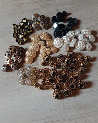 100 bottoni gioiello anni 70