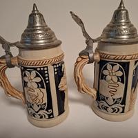 coppia boccali da birra tedeschi vintage 