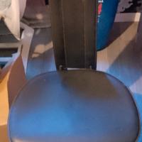 4 Sedie CATTELAN ITALIA, VINTAGE,NERE IN CUOIO 