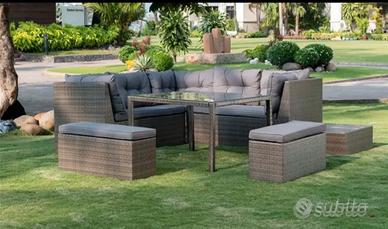 Set da giardino in rattan zante