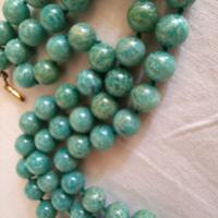 Collana cm 82 in vera Amazonite( pietra dura)