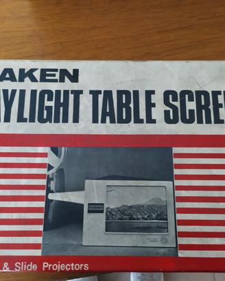 Kaken daylight table screen for cine &slide