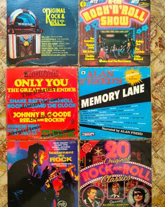 Lotto 6 LP Compilation Rock & Roll Anni '50 '60