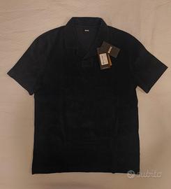 HUGO BOSS polo Pye 100% cotone blu scuro tg L