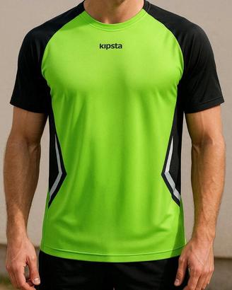 Maglietta T-shirt Kipsta Tg. L Uomo Verde Nuova