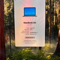 MacBook Air M1  256 GB  Grigio Siderale