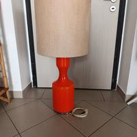 Lampada vintage in vetro arancione anni 60 