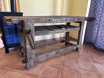 tavolo da falegname d'epoca