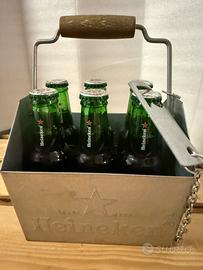 Portabottiglie in metallo Heineken