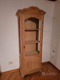 vetrinetta legno massello