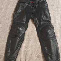 pantaloni moto pelle Dainese 