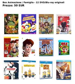 Box Animazione / Famiglia - 12 DVD/Blu-ray origina