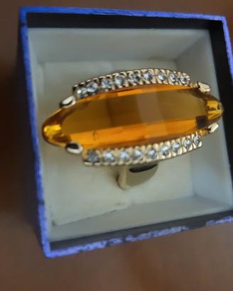 orecchini piu anello con topazio 