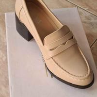 Mocassini donna beige