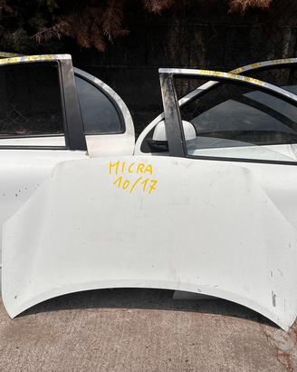 Sportelli e cofano Nissan Micra 2010/2017