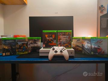 XBOX ONE S+VOLANTE LOGITECH G920+SUPPORTO VOLANTE