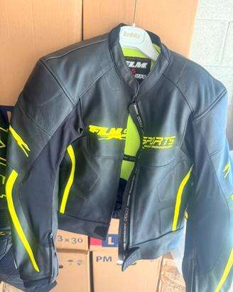 Tuta moto pelle 2 pezzi