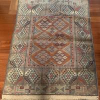 Tappeto Afghano kizil seta garanzia+scontrino ‘94