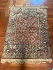 Tappeto Afghano kizil seta garanzia+scontrino ‘94