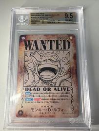 One piece Monkey Luffy op05-119 Wanted BGS 9,5