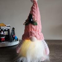 Gnomo natalizio luminoso – 30 cm – vari colori