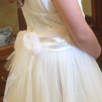 Abito comunione 12 anni cn acconciatura