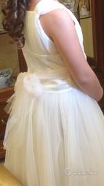 Abito comunione 12 anni cn acconciatura