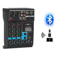 Mixer DJ Professionale 4 Canali Bluetooth USB MP3